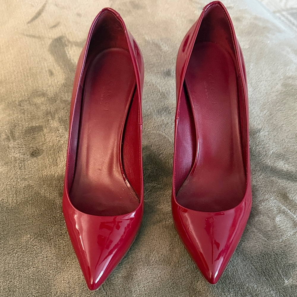 Gucci Red Patent Leather Heels